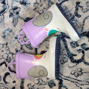 Unicorn rain boots